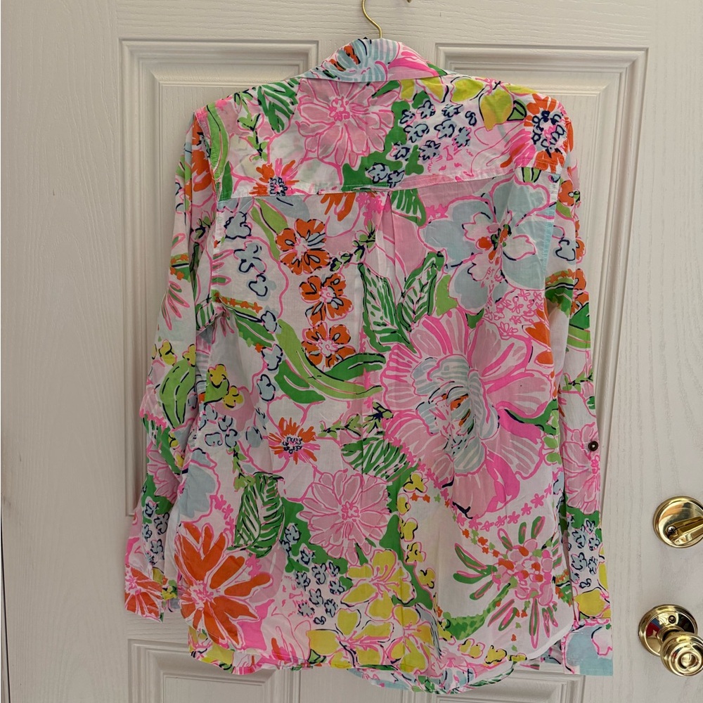 Lilly Pulitzer for Target Floral Button-Down Shirt - Picture 6 of 6
